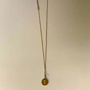 Kate Spade 12k Gold-Plated S Pendant Necklace